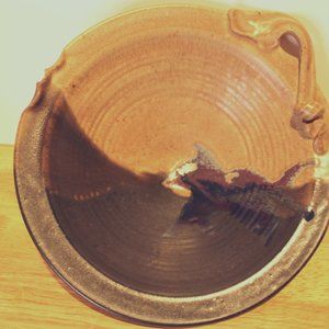 handmade clay art bowl. santa fe, western, southwest, rustic yellowstone